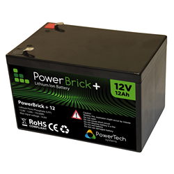 Lithium-Ion Battery 24V - 50Ah - 1.28kWh - PowerBrick+ LiFePO4 battery